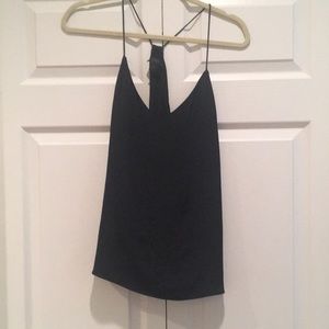 Perfect Black Silk J. Crew Cami, v-neck
